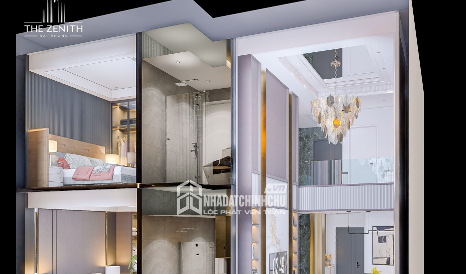 DUPLEX THÔNG TẦNG 118m² VIEW BỂ BƠI TẠI THE ZENITH – CHỈ 5,115 TỶ